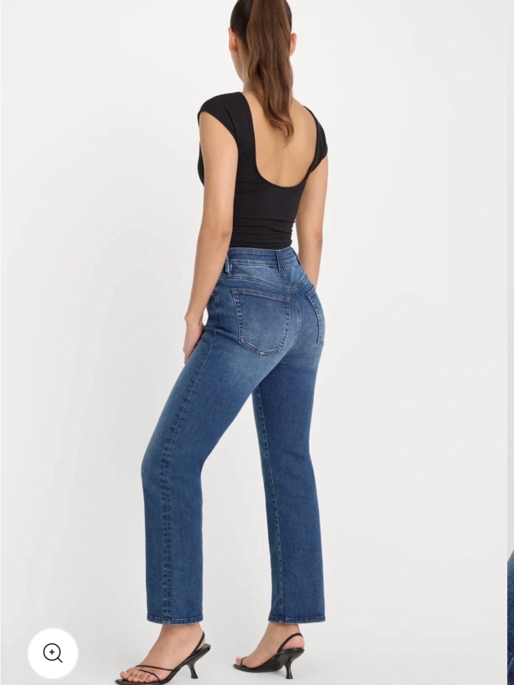 Good American Always Fits Good Legs Straight Jeans | size 6-12 - Picture 4 of 6